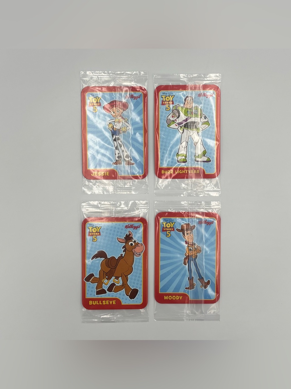 Toy Story 5 Kelloggs Trading Cards 7/9 Toy Lot- Buzz Lightyear Woody Bullseye